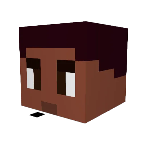 markypoooo Minecraft avatar head, 3D render