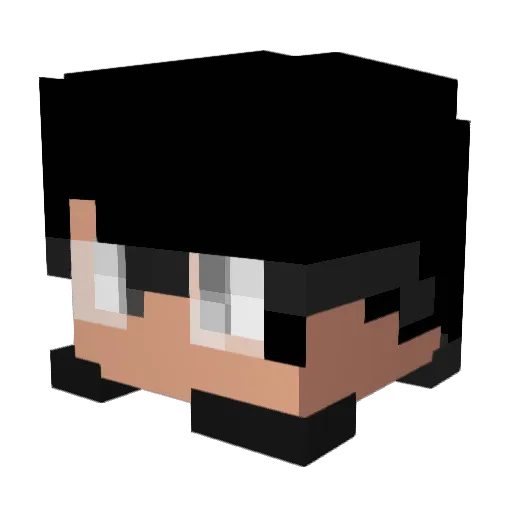 markzare Minecraft avatar head, 3D render