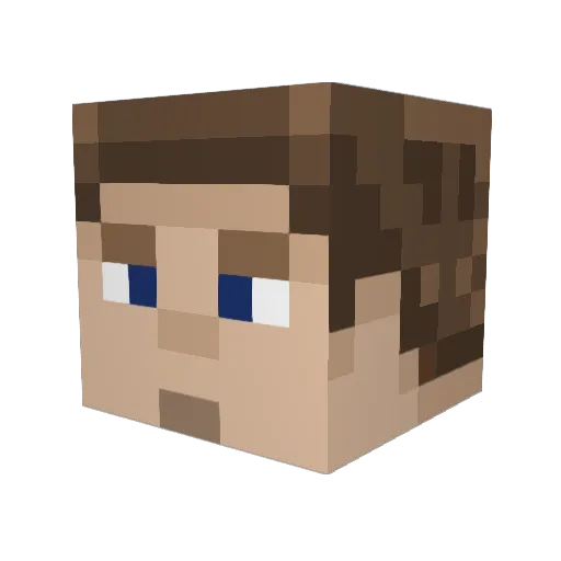 markzuccaberg Minecraft avatar head, 3D render