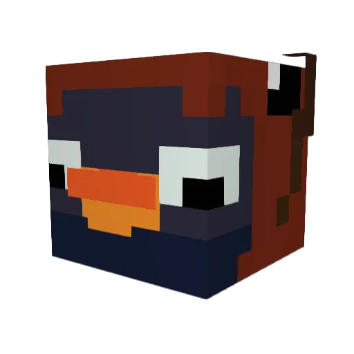 marl_2023 Minecraft avatar head, 3D render