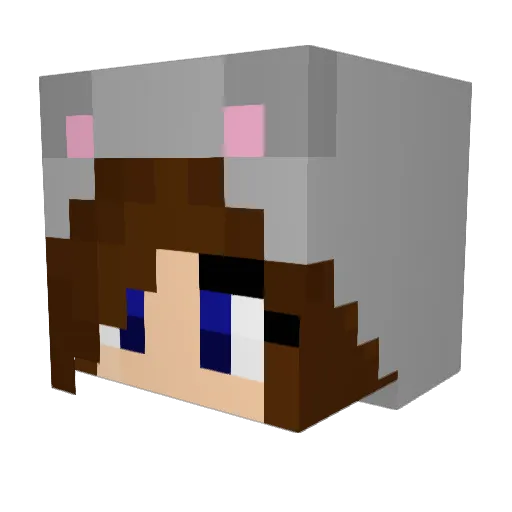 marlaaaaa Minecraft avatar head, 3D render