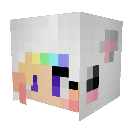 marlee77 Minecraft avatar head, 3D render