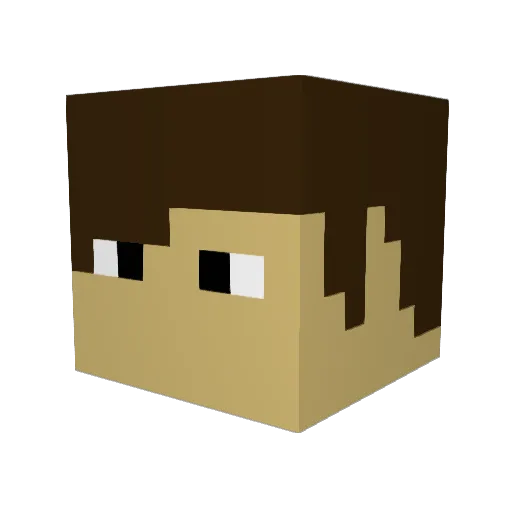 marley1111 Minecraft avatar head, 3D render