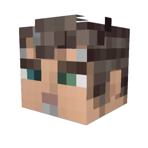 marlinmayhem Minecraft avatar head, 3D render