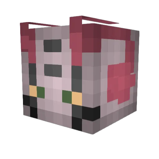 marlluminosa Minecraft avatar head, 3D render