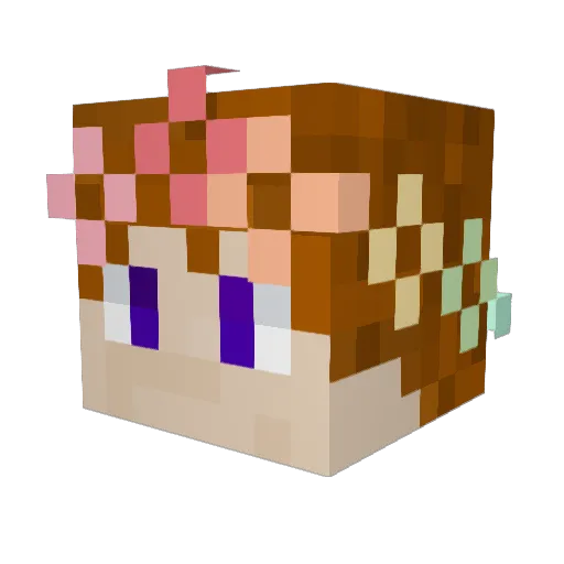 marlonTM Minecraft avatar head, 3D render