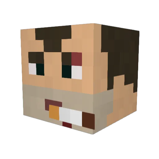 marlonicus Minecraft avatar head, 3D render