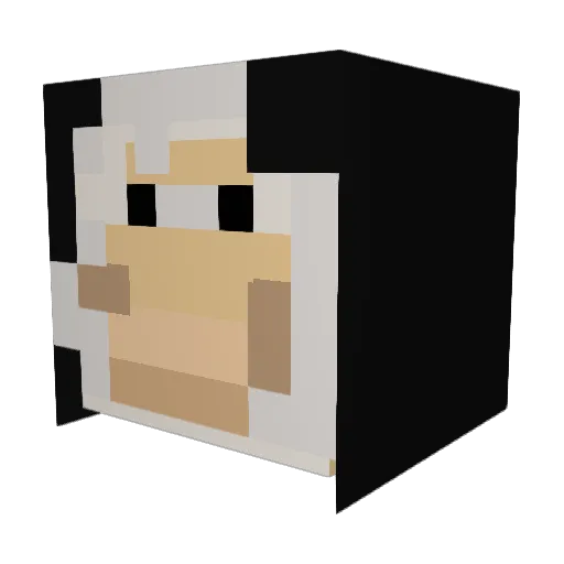 marlosheep Minecraft avatar head, 3D render