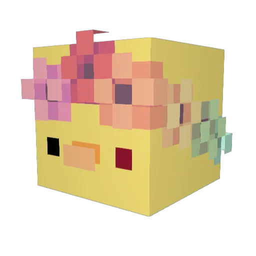 marls98 Minecraft avatar head, 3D render