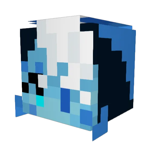 marluxia261 Minecraft avatar head, 3D render