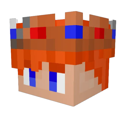 marmaIade Minecraft avatar head, 3D render