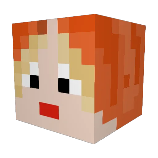 marmaladeskies Minecraft avatar head, 3D render