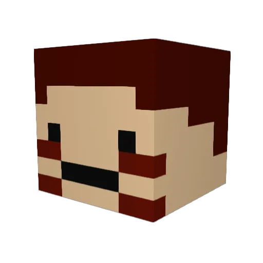 marmalard Minecraft avatar head, 3D render
