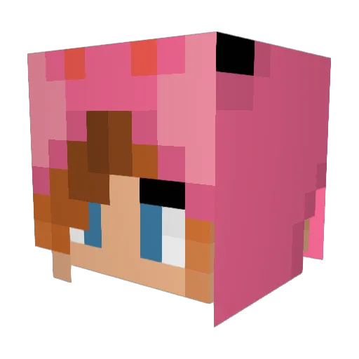 marmalay Minecraft avatar head, 3D render