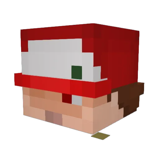 marmaluot Minecraft avatar head, 3D render