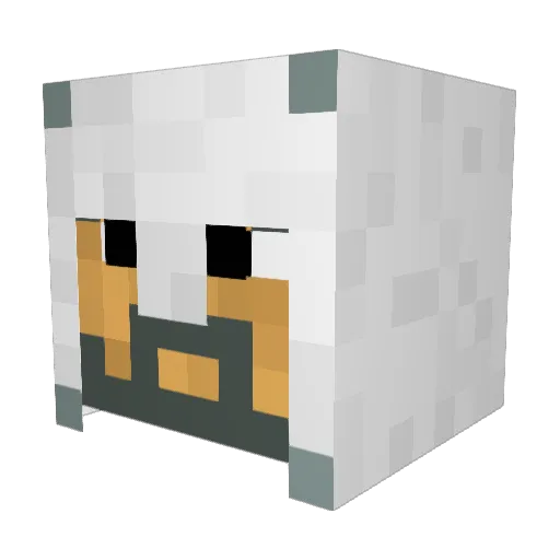 marmanq Minecraft avatar head, 3D render