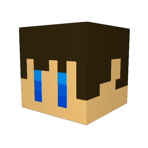 marme0532 Minecraft avatar head, 3D render