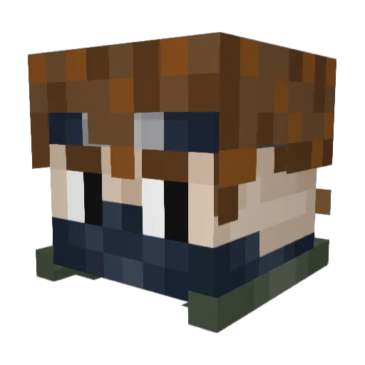 marmik44 Minecraft avatar head, 3D render