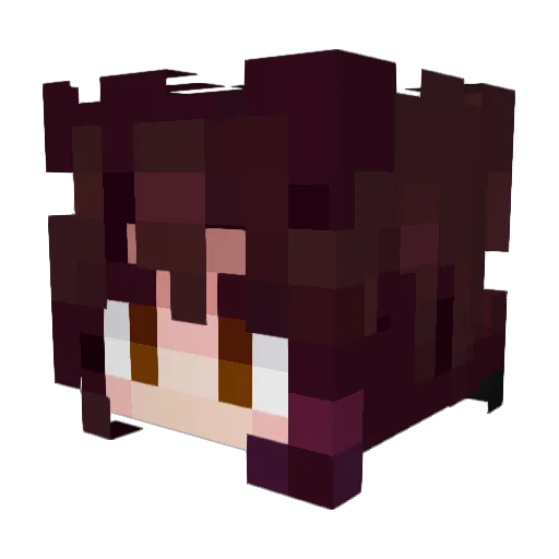 marminari Minecraft avatar head, 3D render