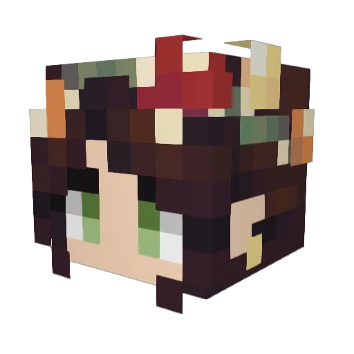 marmoof Minecraft avatar head, 3D render
