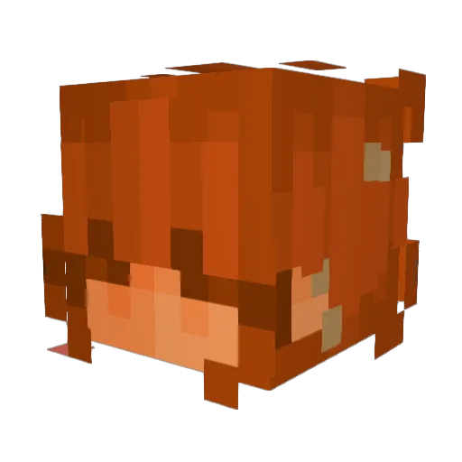 marniebum Minecraft avatar head, 3D render