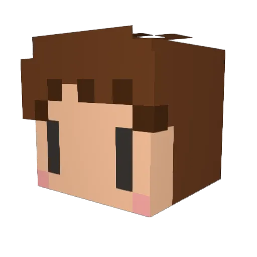 maro530 Minecraft avatar head, 3D render