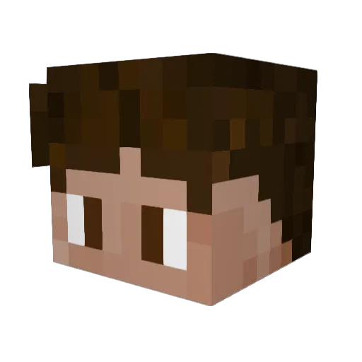 marochello Minecraft avatar head, 3D render