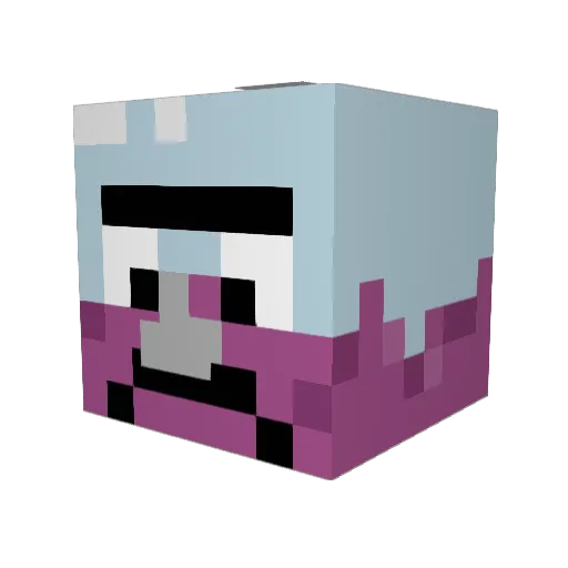 marokafnt Minecraft avatar head, 3D render