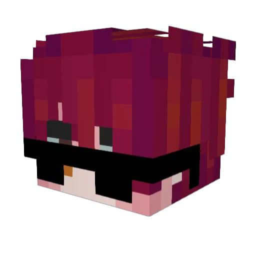 marokrion Minecraft avatar head, 3D render