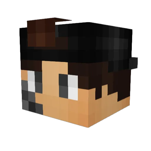 marole Minecraft avatar head, 3D render
