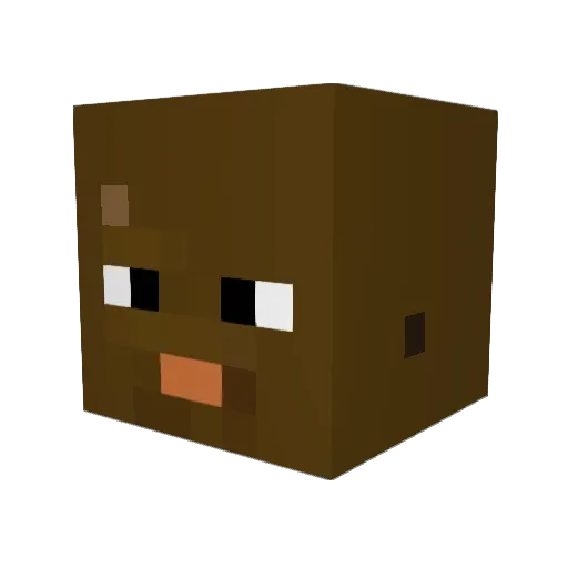 maron1028 Minecraft avatar head, 3D render