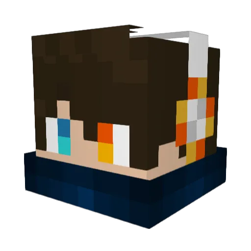 maron_YI Minecraft avatar head, 3D render