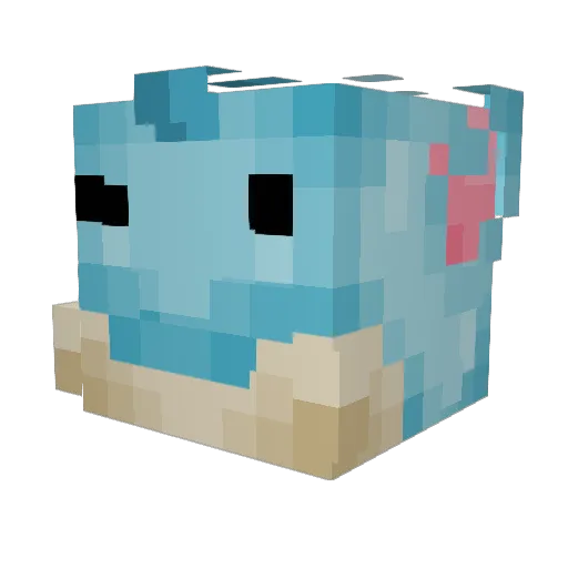 maronns Minecraft avatar head, 3D render