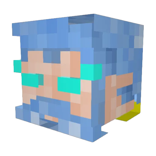 maroquito Minecraft avatar head, 3D render