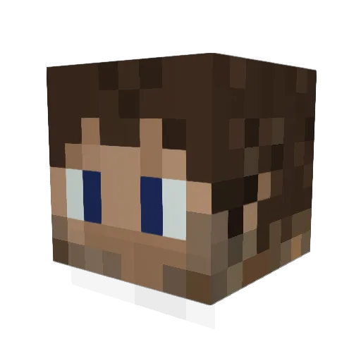 maros128 Minecraft avatar head, 3D render