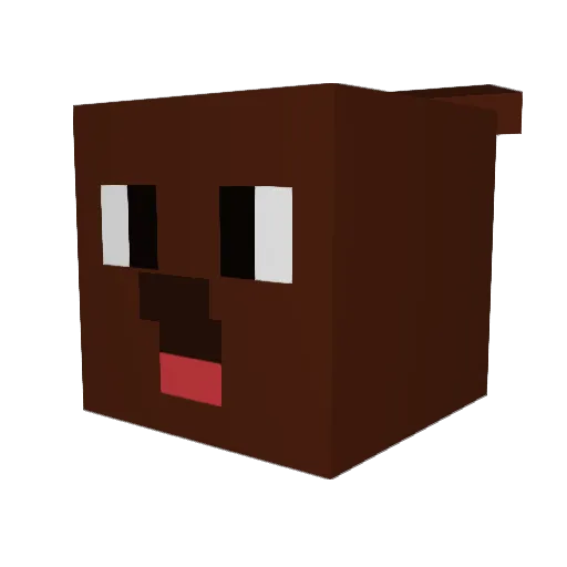 marosuke Minecraft avatar head, 3D render