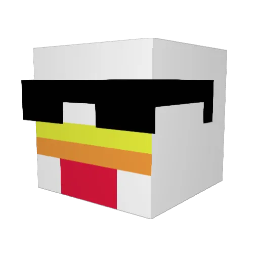 marquescaio Minecraft avatar head, 3D render