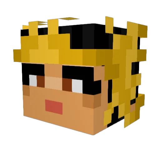 marrash Minecraft avatar head, 3D render