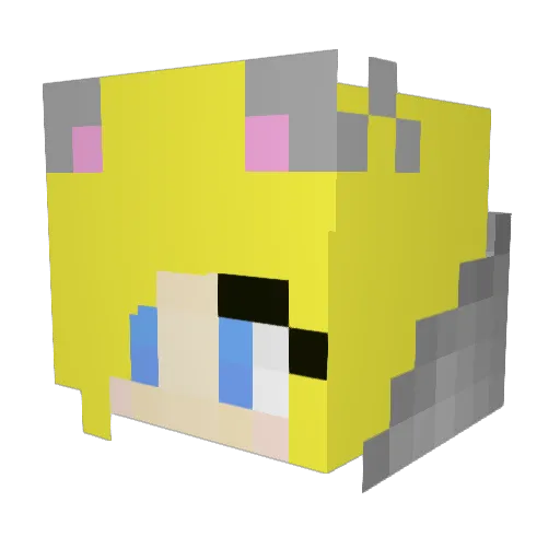 marri66 Minecraft avatar head, 3D render