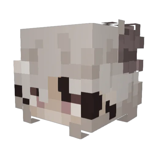 marrken Minecraft avatar head, 3D render