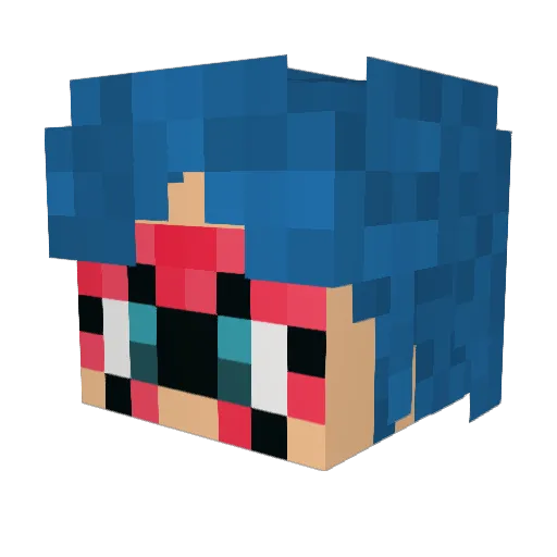 marro69 Minecraft avatar head, 3D render