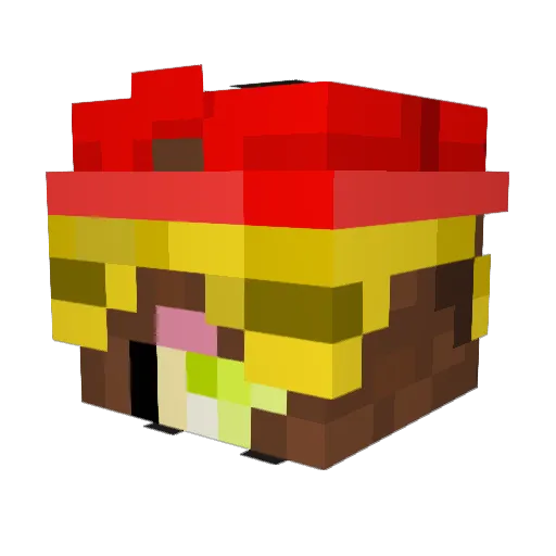marrog20 Minecraft avatar head, 3D render