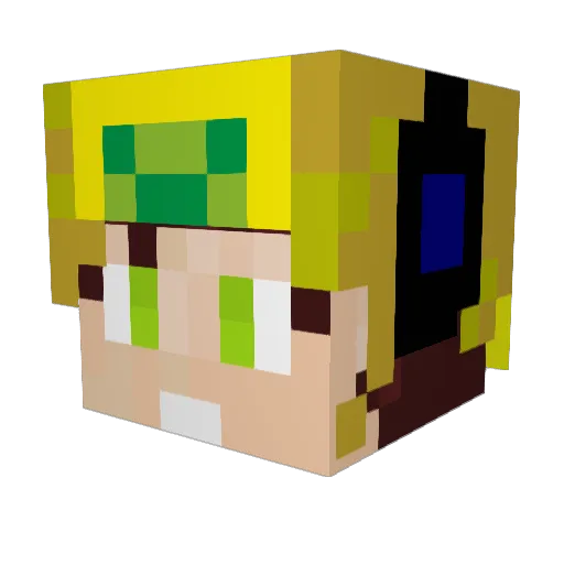 marrozvmg Minecraft avatar head, 3D render