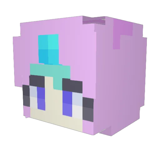 mars_0205 Minecraft avatar head, 3D render