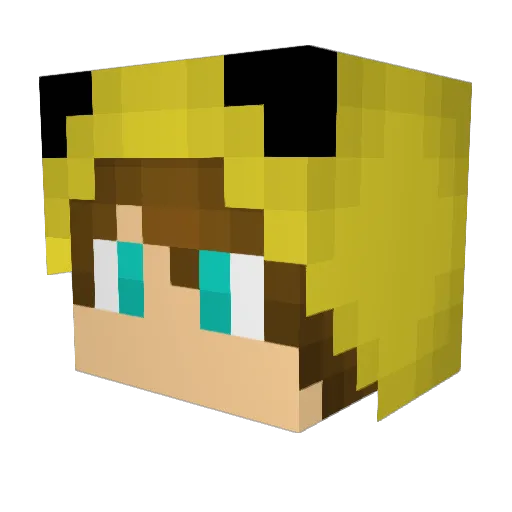 mars_1114 Minecraft avatar head, 3D render