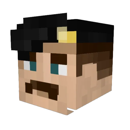 marsdome Minecraft avatar head, 3D render