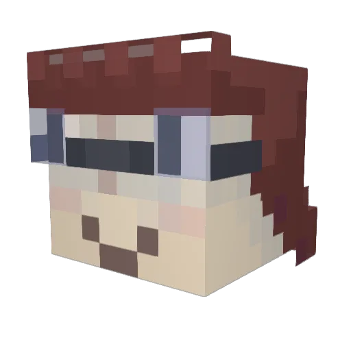 marshalates Minecraft avatar head, 3D render