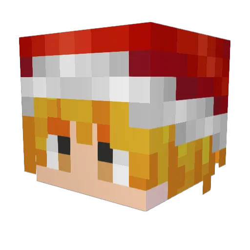 marshall974 Minecraft avatar head, 3D render