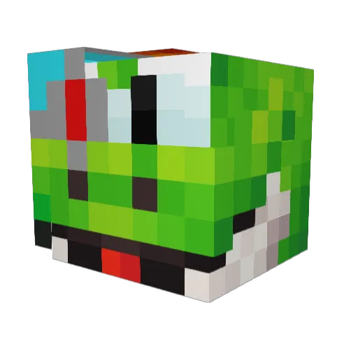 marshallHan Minecraft avatar head, 3D render
