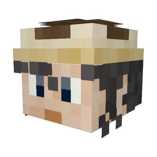 marshiimint Minecraft avatar head, 3D render